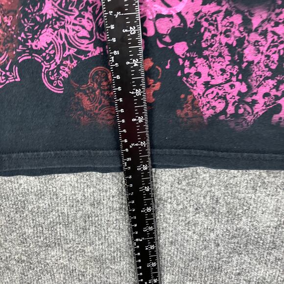 House of Blues T-Shirt Mens XL Black Skull Graphic Rock Burnout Style Tee - Picture 3 of 7